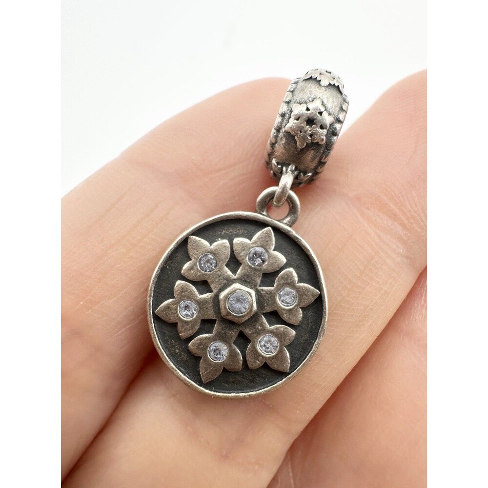 Disney Italy 925 Sterling Snowflake Pendant "Some people are worth melting for